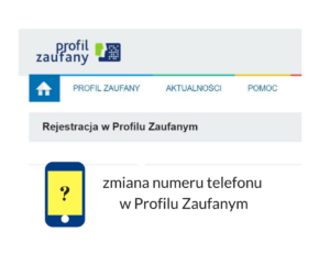 Profil Zaufany: rejestracja nowego użytkownika i zmiana numeru telefonu